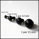 materialpakke ( øyne i ulike størrelser)