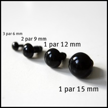materialpakke ( øyne i ulike størrelser)