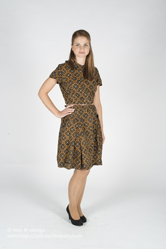 Vintage SCOOTER 60-talls kjole; S-M Epla
